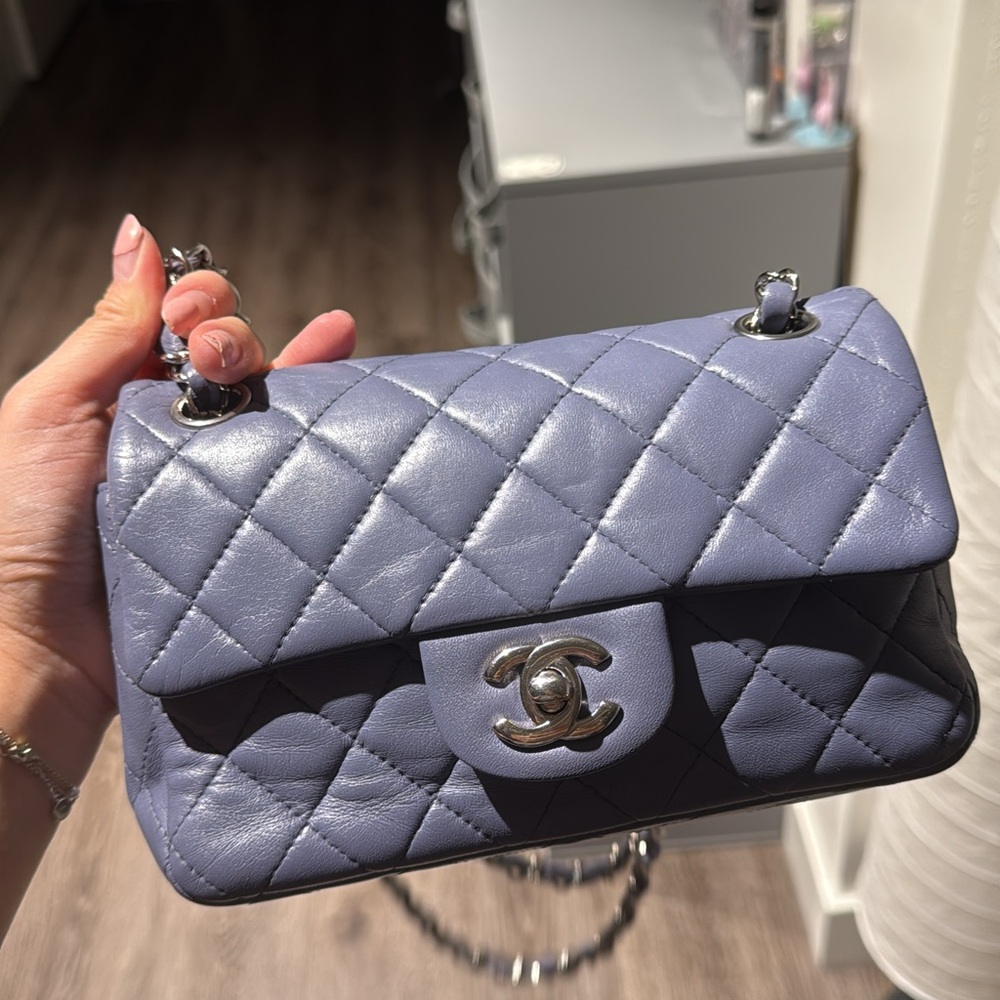 Chanel Mini Rectangular Bag In Lavender Lambskin - image 6